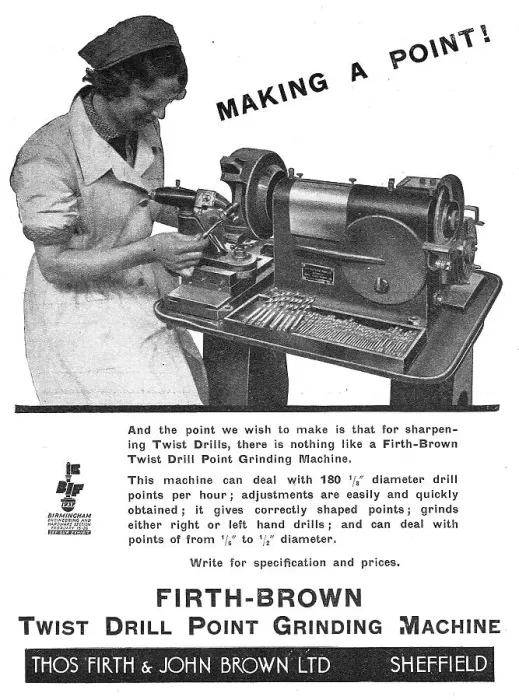 Framed Print : Firth Brown Twist Drill Point Grinding Machines Framed Print : Firth Brown Twist Drill Point Grinding Machines