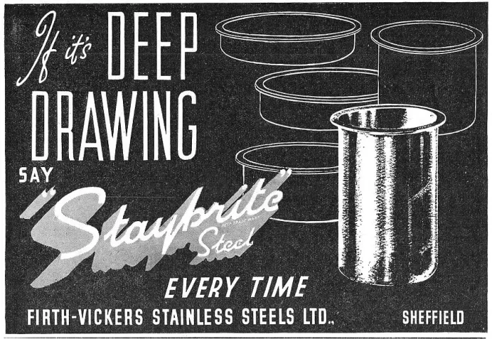 Framed Print : Firth-Vickers Staybrite Stainless Steels Framed Print : Firth-Vickers Staybrite Stainless Steels