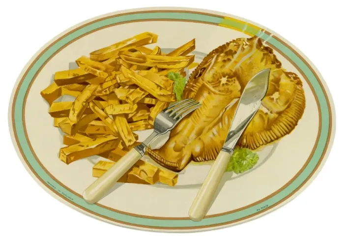 Framed Print : Fish & Chips on a Plate Framed Print : Fish & Chips on a Plate