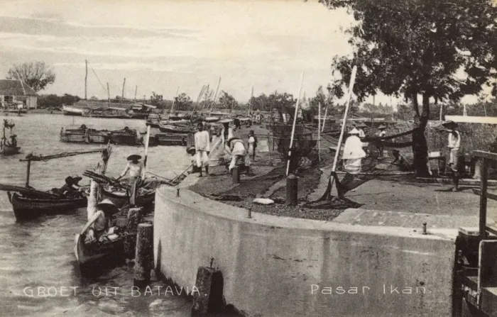 Framed Print : Fish market, Batavia (Jakarta), Java, Indonesia Framed Print : Fish market, Batavia (Jakarta), Java, Indonesia