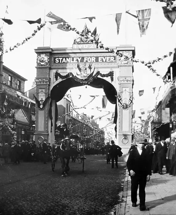 Framed Print : Fishergate, Preston during the Preston Guild in 1902 Framed Print : Fishergate, Preston during the Preston Guild in 1902