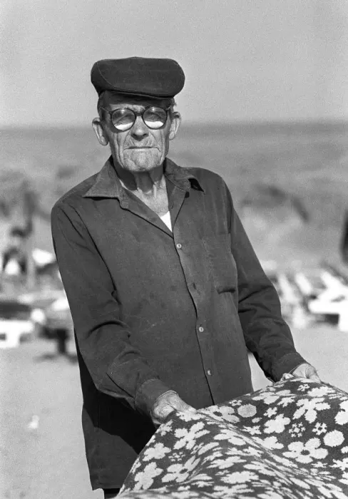 Framed Print : Fisherman, cloth cap, Costa del Sol Framed Print : Fisherman, cloth cap, Costa del Sol