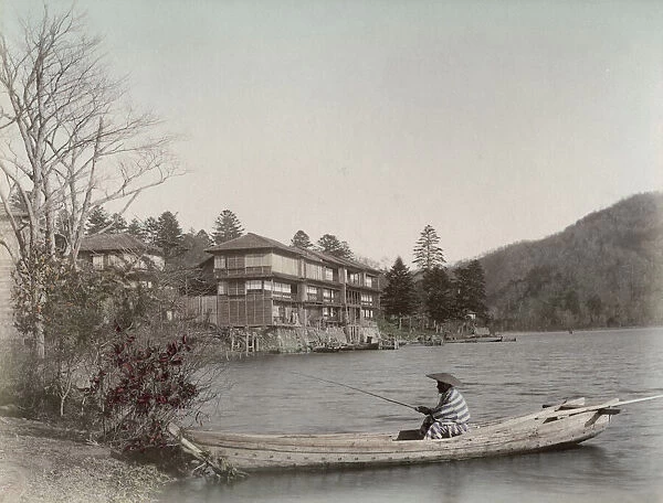 Fisherman on Lake Chuzenji, Japan