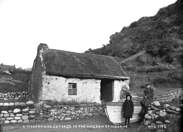 Framed Print : A Fishermans Cottage in the Kingdom of Mourne Framed Print : A Fishermans Cottage in the Kingdom of Mourne