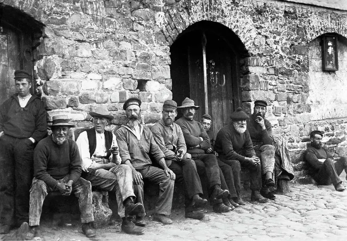 Framed Print : Fishermen, Clovelly Framed Print : Fishermen, Clovelly