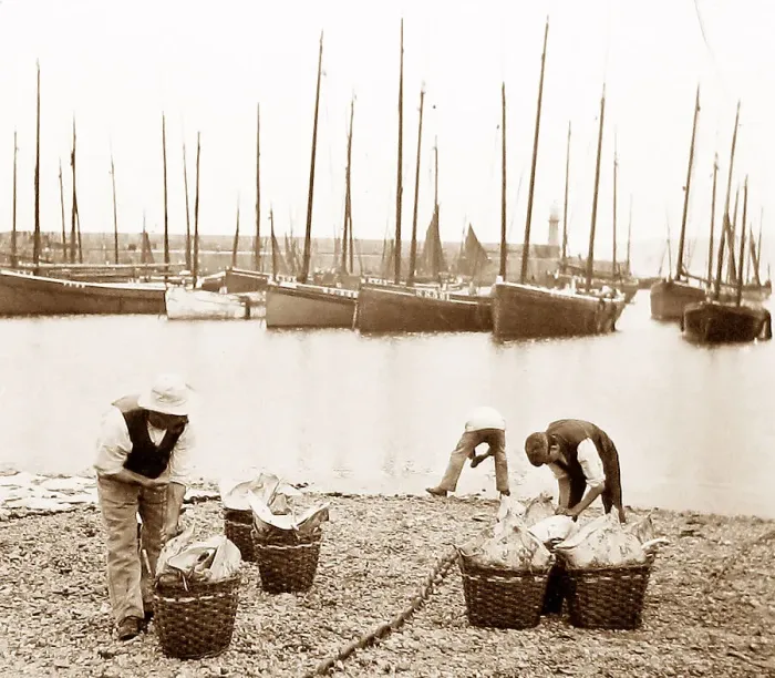 Framed Print : Fishermen, St Ives, Cornwall