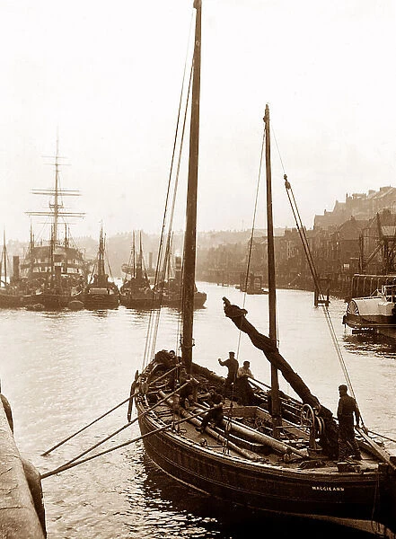 Fishing boat Maggie Ann, North Shields early 1900's