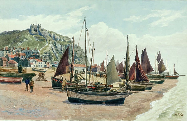 Fishing boats on the beach, Hastings, East Sussex