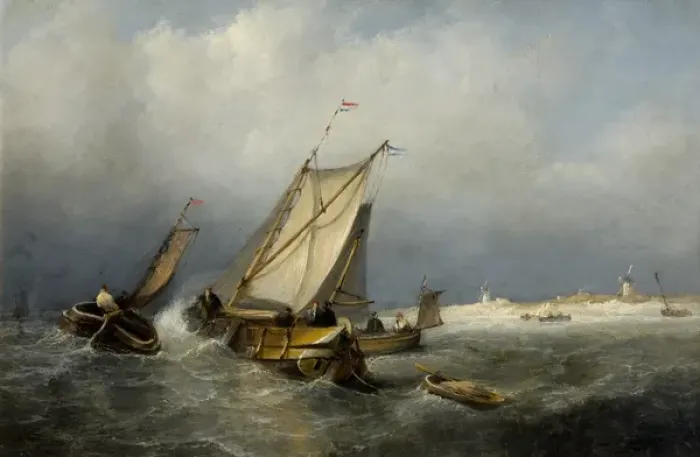 Framed Print : Fishing Boats, Holland Framed Print : Fishing Boats, Holland