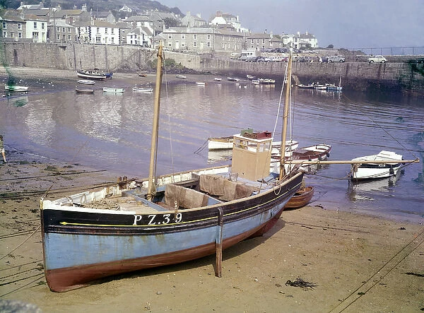 Fishing boats in Mousehole Harbour, Cornwall