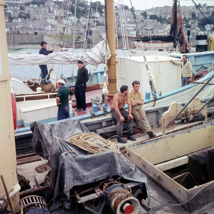 Framed Print : The Fishing fleet moored in Brixham Harbour, Devon Framed Print : The Fishing fleet moored in Brixham Harbour, Devon