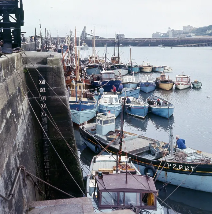 Framed Print : The Fishing fleet moored in Brixham Harbour, Devon Framed Print : The Fishing fleet moored in Brixham Harbour, Devon