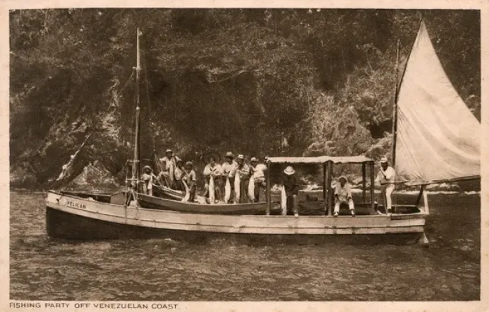 Framed Print : Fishing party off the Venezuelan Coast, Venezuela Framed Print : Fishing party off the Venezuelan Coast, Venezuela