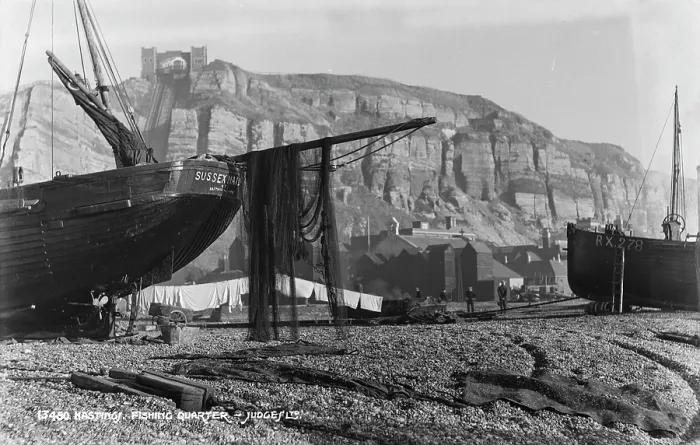 Framed Print : Fishing Quarter in Hastings Framed Print : Fishing Quarter in Hastings
