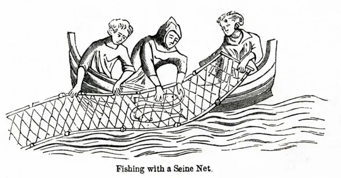 Framed Print : Fishing with seine net Framed Print : Fishing with seine net