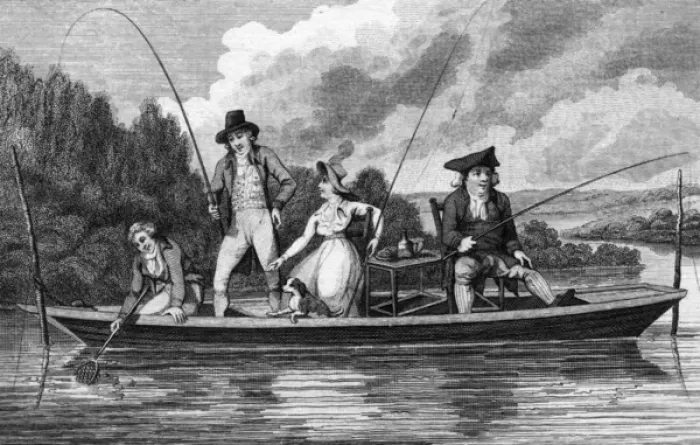 Framed Print : Fishing / Sport / 1795 Framed Print : Fishing / Sport / 1795