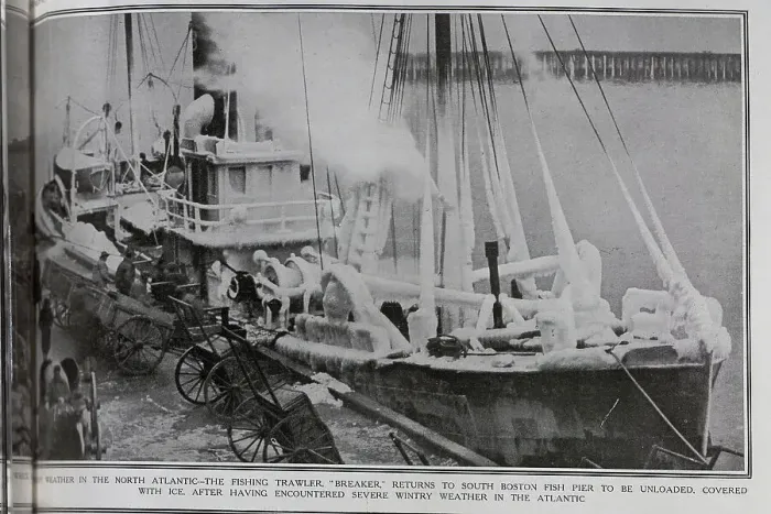 Framed Print : Fishing trawler and ice Framed Print : Fishing trawler and ice