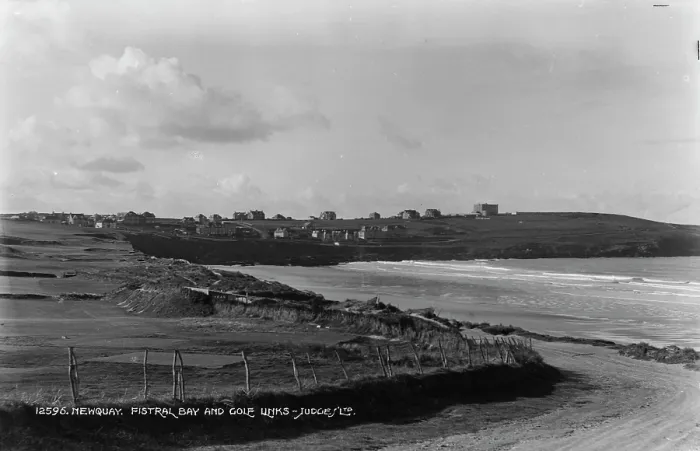 Framed Print : Fistral Bay and Golf Links Framed Print : Fistral Bay and Golf Links