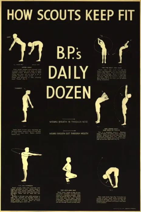 Framed Print : Fitness Poster - Scouts Framed Print : Fitness Poster - Scouts