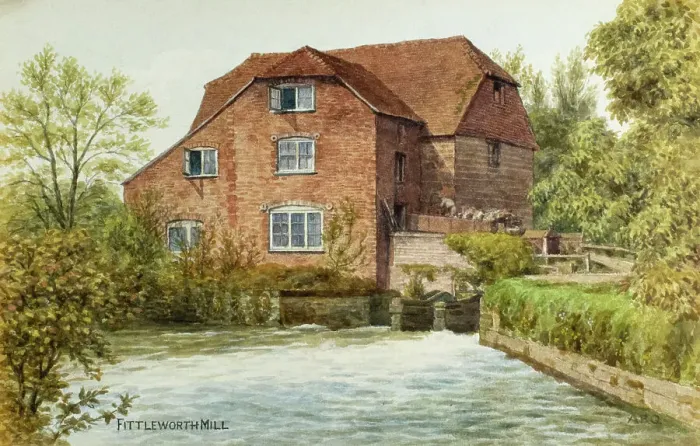 Framed Print : Fittleworth Mill, South Downs, Sussex Framed Print : Fittleworth Mill, South Downs, Sussex