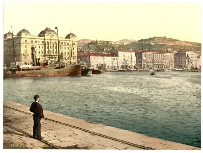 Framed Print : Fiume, the harbor, Croatia, Austro-Hungary Framed Print : Fiume, the harbor, Croatia, Austro-Hungary