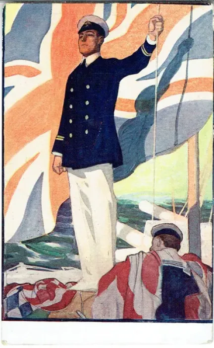 Framed Print : The Flag Lieutenant by Major WP Drury and Leo Trevor Framed Print : The Flag Lieutenant by Major WP Drury and Leo Trevor