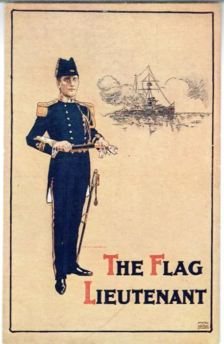 Framed Print : The Flag Lieutenant by Major WP Drury and Leo Trevor Framed Print : The Flag Lieutenant by Major WP Drury and Leo Trevor