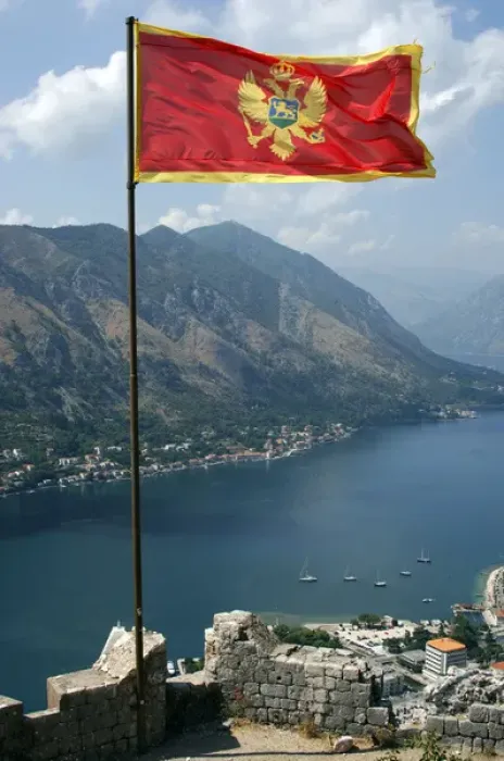 Framed Print : Flag of the Republic of Montenegro Framed Print : Flag of the Republic of Montenegro