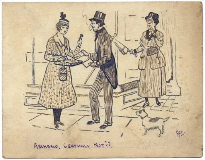 Framed Print : Flag Selling, World War One by George Ranstead
