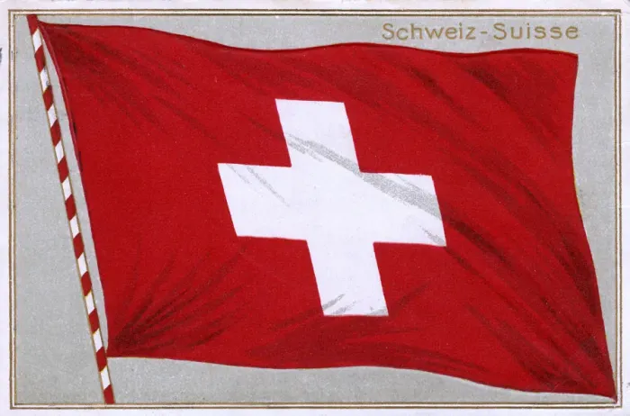 Framed Print : The Flag of Switzerland Framed Print : The Flag of Switzerland