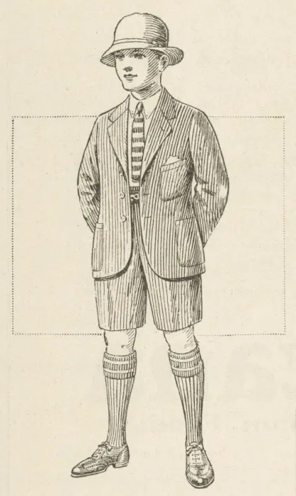 Framed Print : Flannel Suit with Shorts Framed Print : Flannel Suit with Shorts