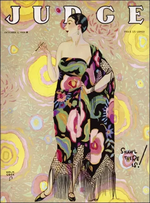 Framed Print : Flapper in Shawl Dress Framed Print : Flapper in Shawl Dress