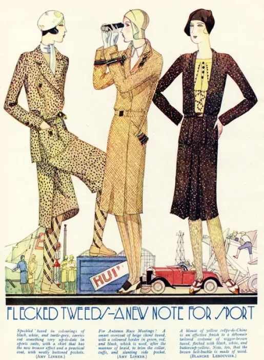 Framed Print : Flecked tweed 1929 Framed Print : Flecked tweed 1929