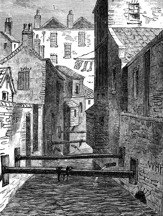 Framed Print : The Fleet ditch, from the Red Lion Framed Print : The Fleet ditch, from the Red Lion