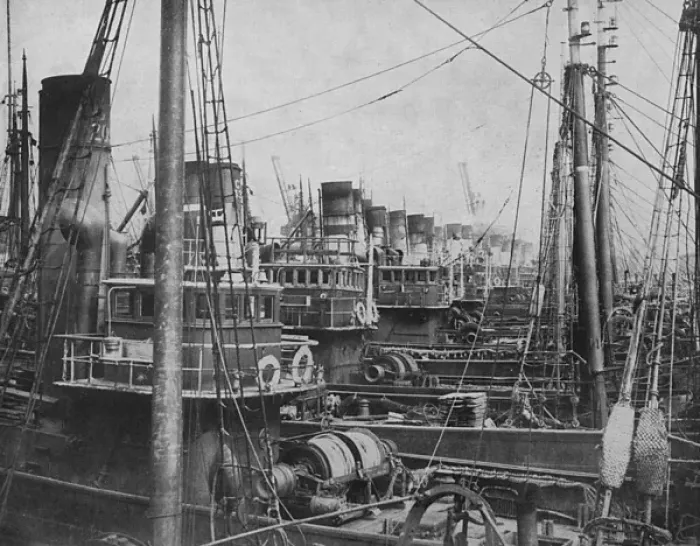 Framed Print : Fleet Laid Up / Gen Strike Framed Print : Fleet Laid Up / Gen Strike