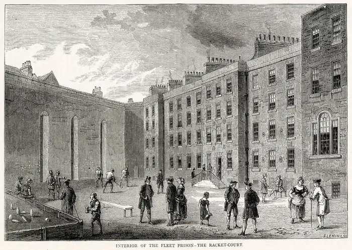 Framed Print : Fleet Prison, London, by the side of the River Fleet Framed Print : Fleet Prison, London, by the side of the River Fleet