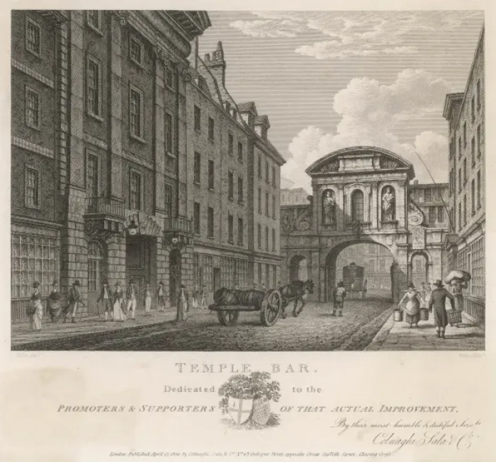 Framed Print : Fleet St / Temple Bar Framed Print : Fleet St / Temple Bar