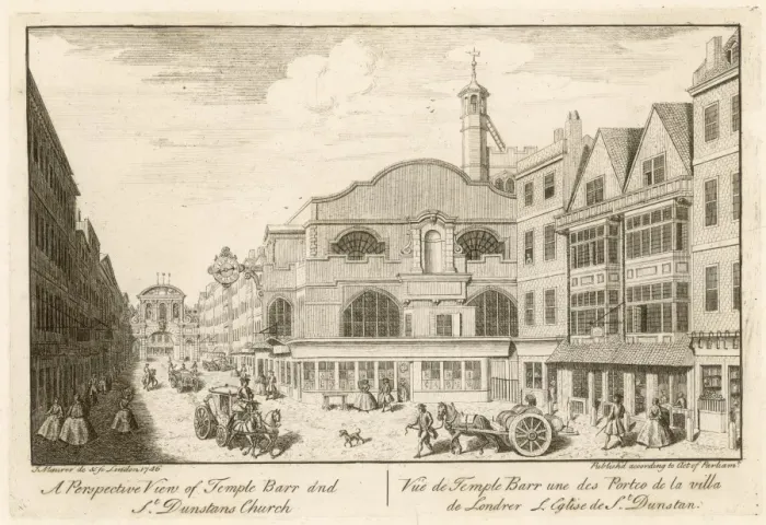 Framed Print : Fleet Street 1746 Framed Print : Fleet Street 1746