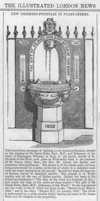 Framed Print : Fleet Street drinking fountain Framed Print : Fleet Street drinking fountain