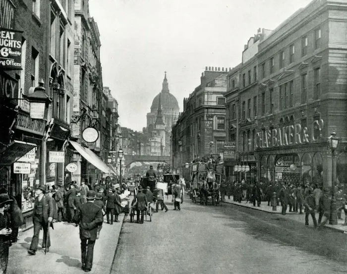 Framed Print : Fleet Street, London Framed Print : Fleet Street, London