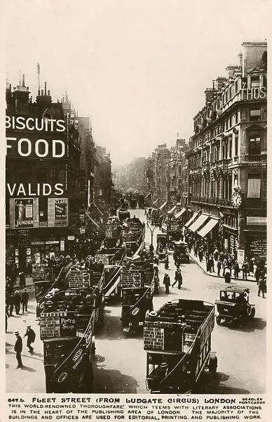 Fleet Street - looking west from Ludgate Circus