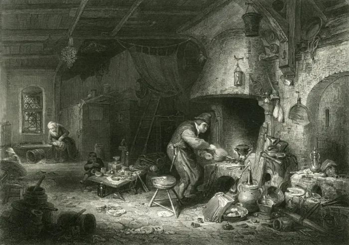 Framed Print : Flemish Alchemist 17C Framed Print : Flemish Alchemist 17C