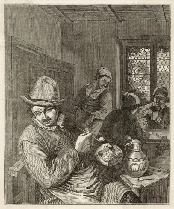 Framed Print : Flemish Smoking C17 Framed Print : Flemish Smoking C17