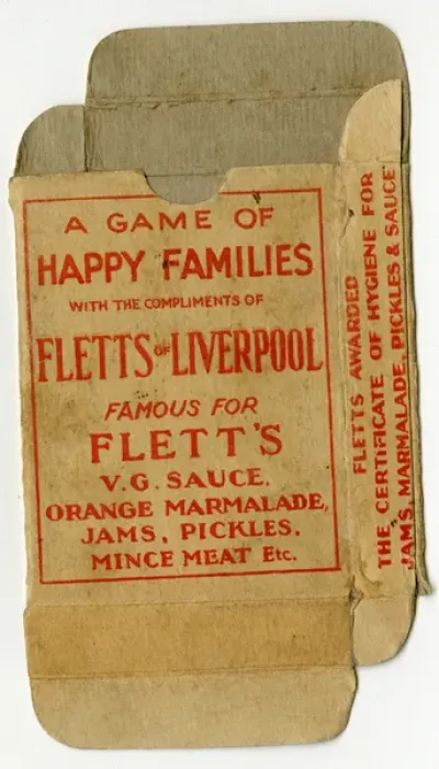 Framed Print : Fletts Happy Families - box front Framed Print : Fletts Happy Families - box front