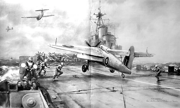 Flight Deck of HMS Colossus, Second World War, 1945