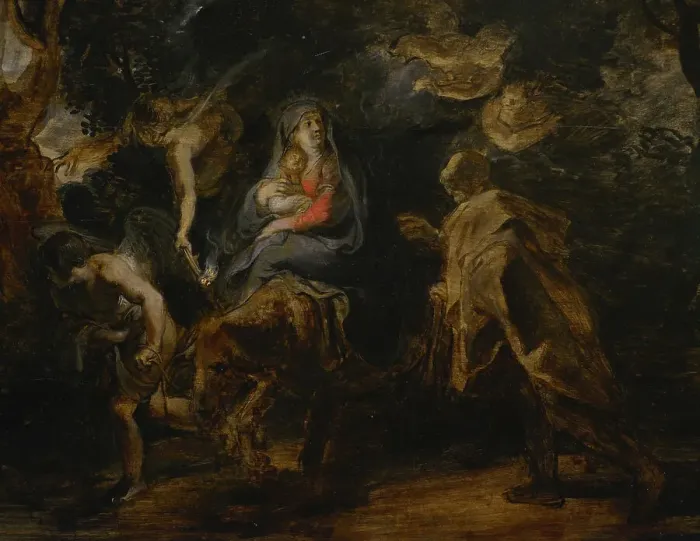 Framed Print : Flight into Egypt, circa 1630-1632, by Peter Paul Rubens Framed Print : Flight into Egypt, circa 1630-1632, by Peter Paul Rubens