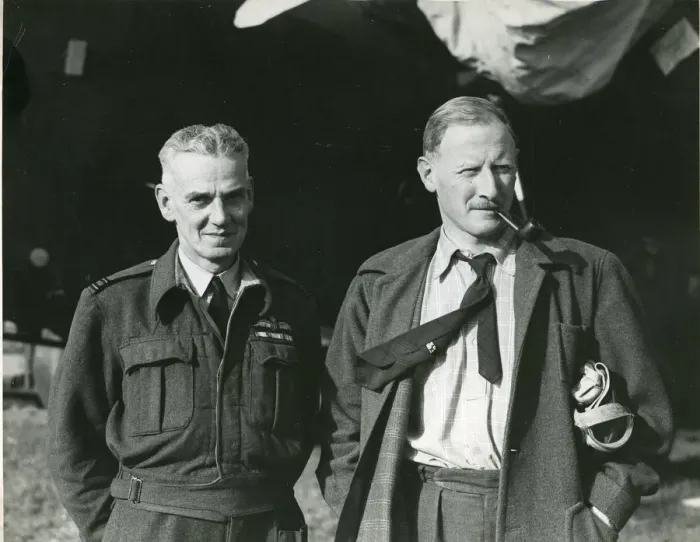 Framed Print : Flight Lieutenant W. S. Coates and J. A. Rogers - test pilots Framed Print : Flight Lieutenant W. S. Coates and J. A. Rogers - test pilots