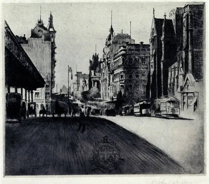 Framed Print : Flinders Street, Melbourne Framed Print : Flinders Street, Melbourne