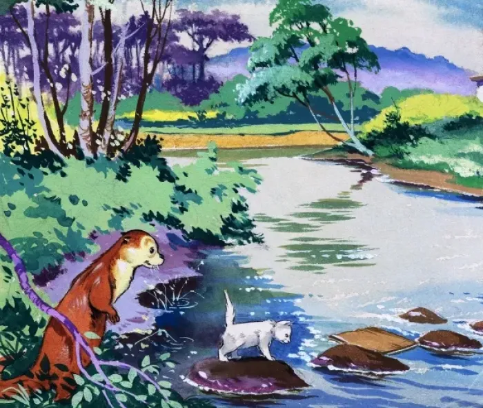 Framed Print : Fliptail the Otter
