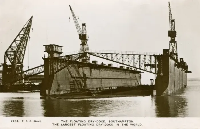 Framed Print : Floating Dry-dock, Southampton Framed Print : Floating Dry-dock, Southampton